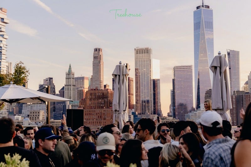 Rooftop venue NYC skyline